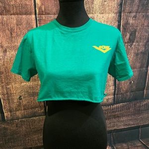 Vintage Green Pony Crop-Top💫